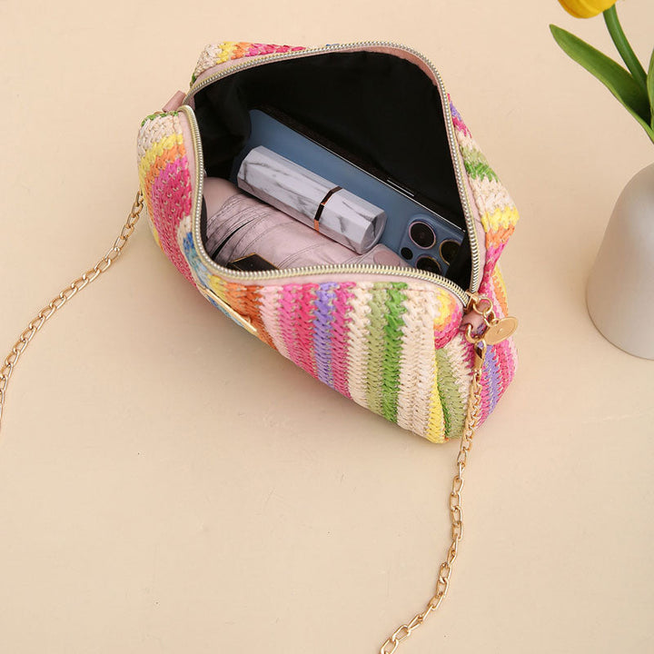 Mimi | Rainbow Straw Bag