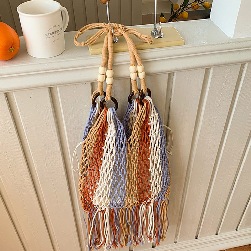 Noelle | Straw Beach Bag