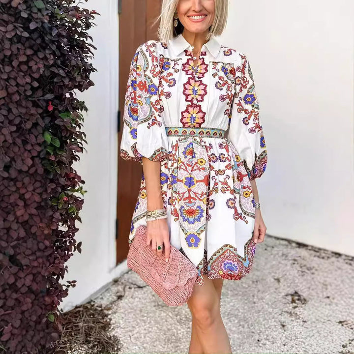 Refined Pattern Elegant Dress
