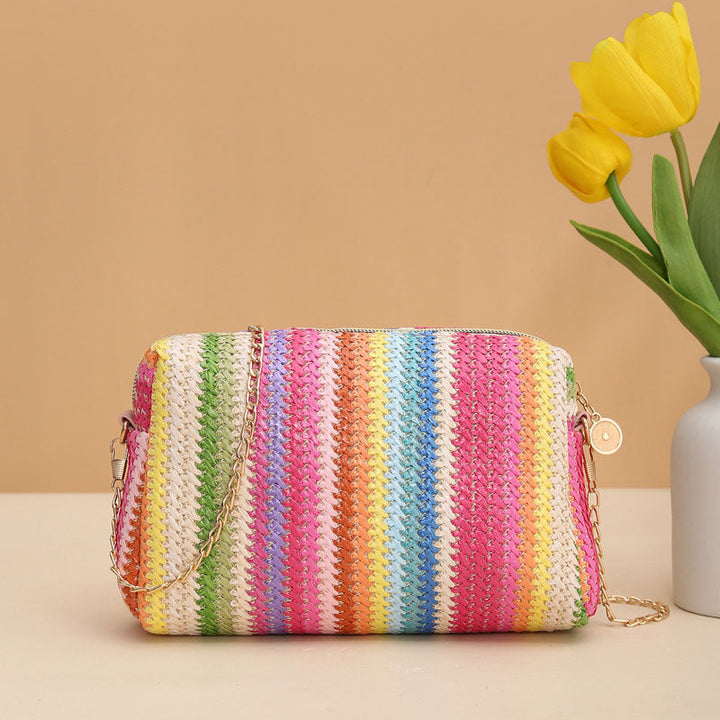 Mimi | Rainbow Straw Bag