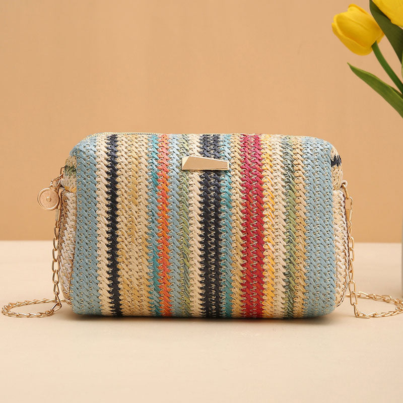 Mimi | Rainbow Straw Bag