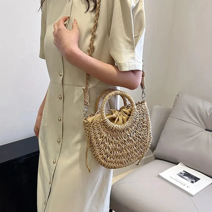 Daisy | Straw Shoulder Bag