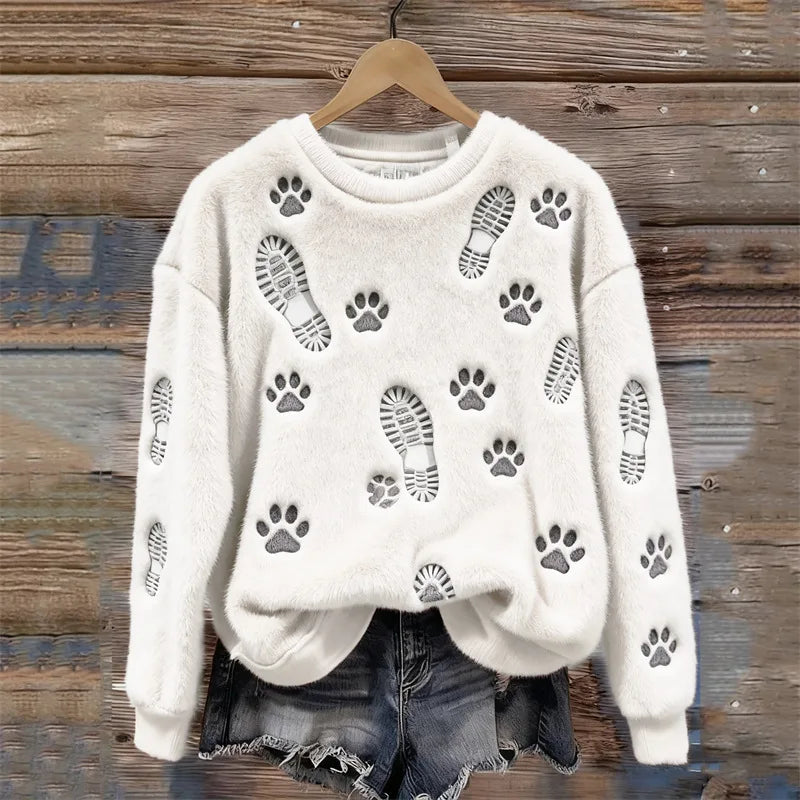 Cosy Winter Jumper | Paw Prints