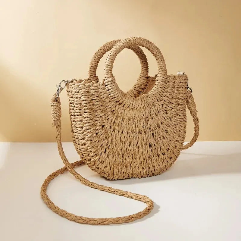 Daisy | Straw Shoulder Bag