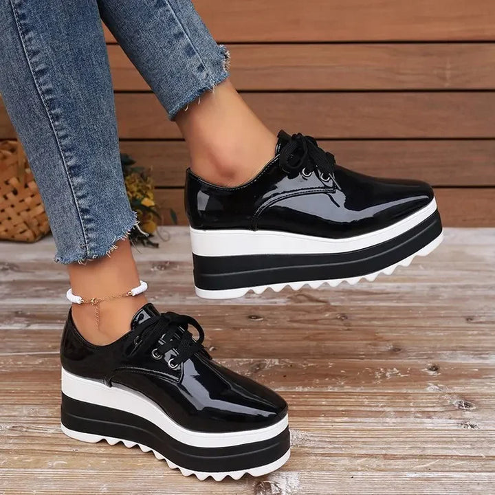 Verona | Gloss Orthopedic Platform Sneaker