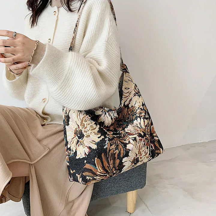 Bella | Vintage Ethnic Floral Bag
