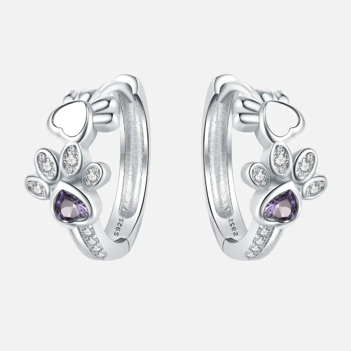 Emery™ | Heart Paw Huggie Earrings