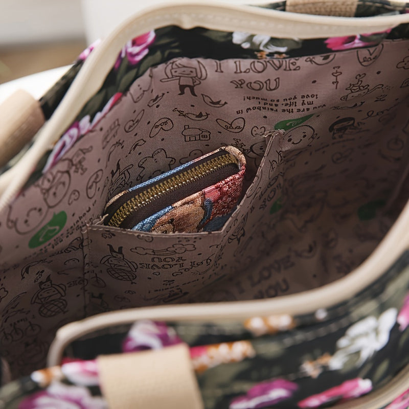 Luna | Vintage Floral Print Bag