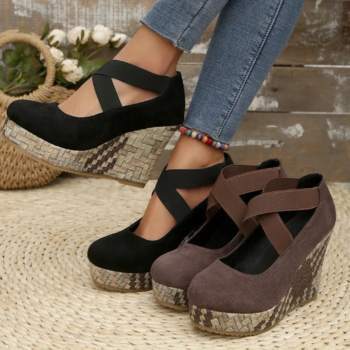 Serova | Orthopedic Cross-Strap Wedge