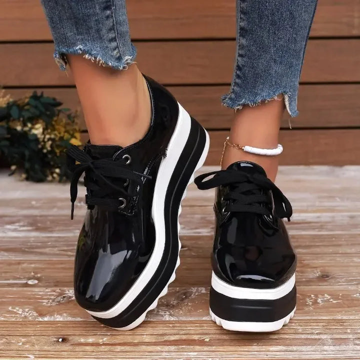 Verona | Gloss Orthopedic Platform Sneaker