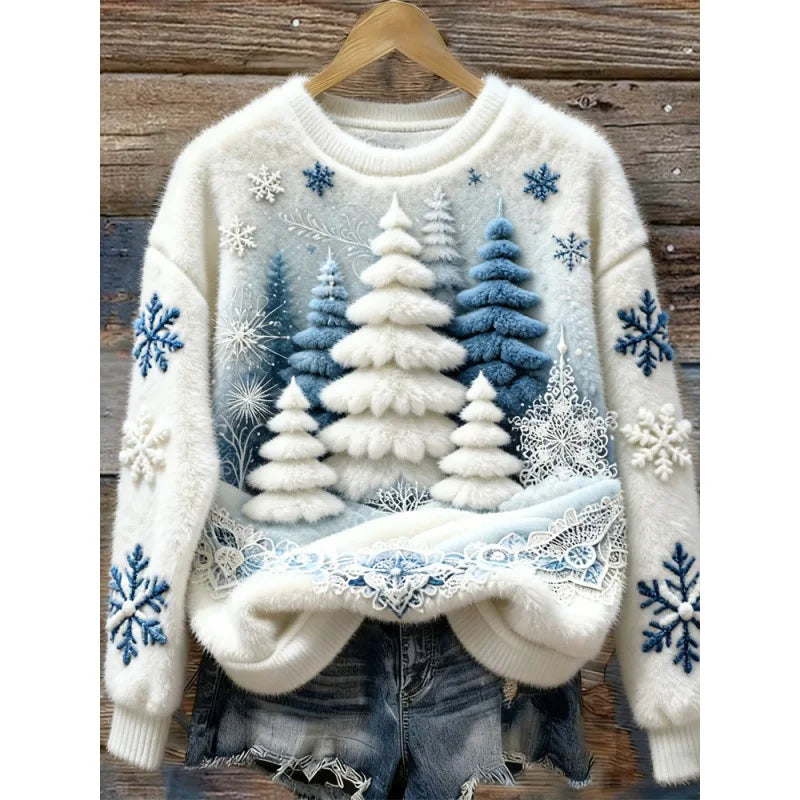 Cosy Winter Jumper | Frosted Pines