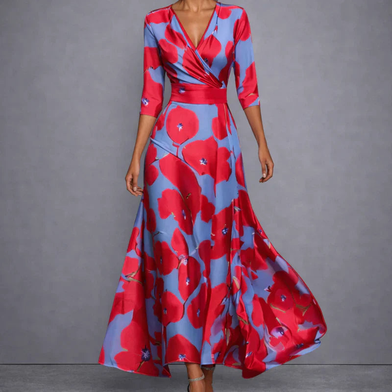 Calla | Sculpting Floral Maxi Dress