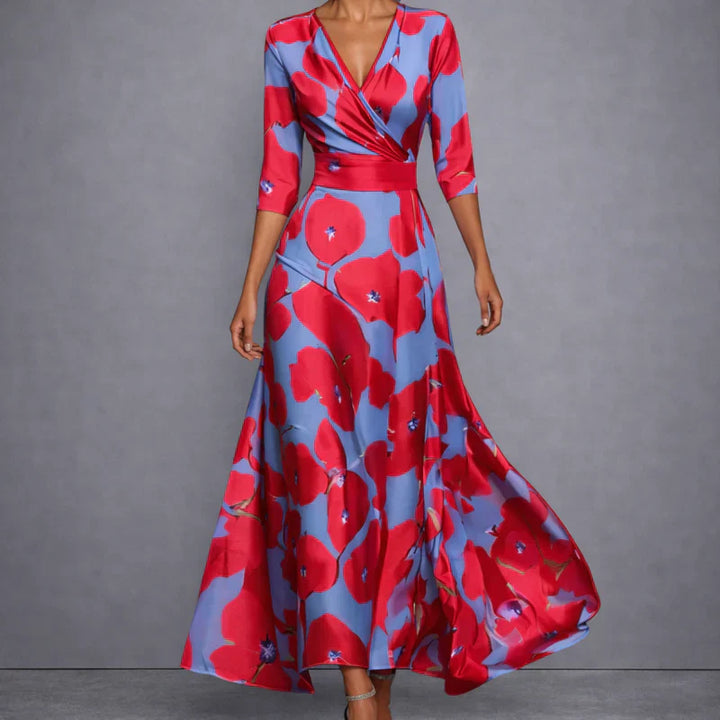 Calla | Sculpting Floral Maxi Dress