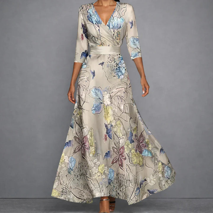 Calla | Sculpting Floral Maxi Dress