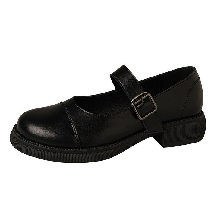 White Faux Leather Splicing Flat Shoes