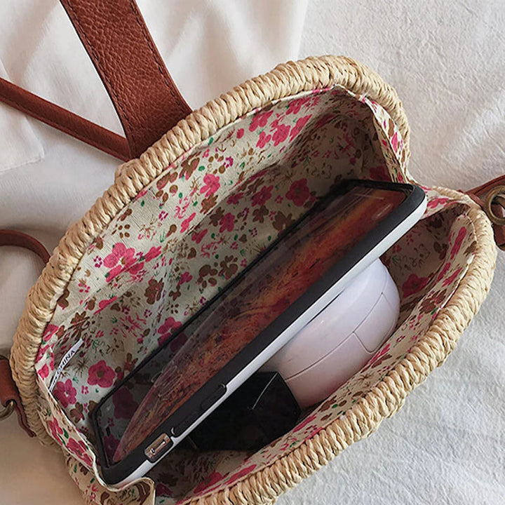 Suki | Half-Moon Straw Bag