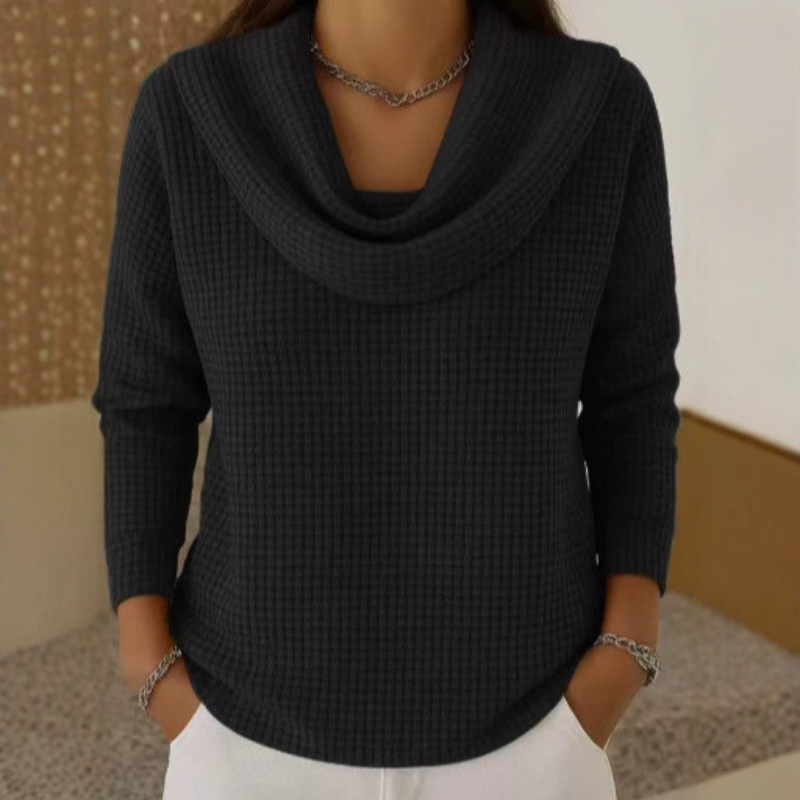 Amber | Waterfall-Neck Jumper