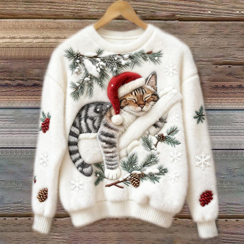 Tessa | Lazy Cat Knit Jumper