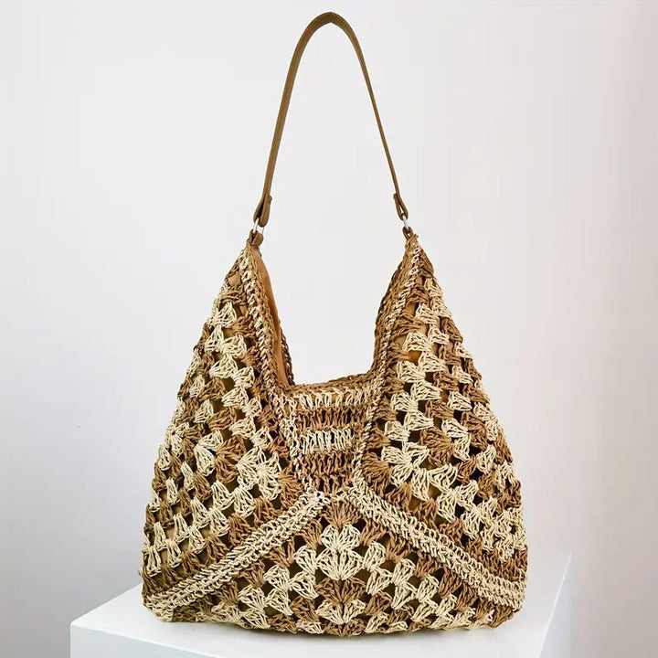 Clover 2 | Straw Beach Bag