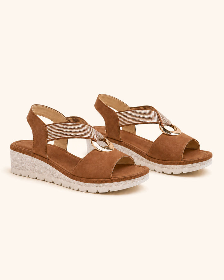 Amelia | Comfortable Golden Arch Sandals