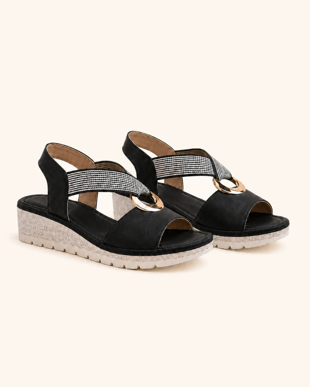 Amelia | Comfortable Golden Arch Sandals