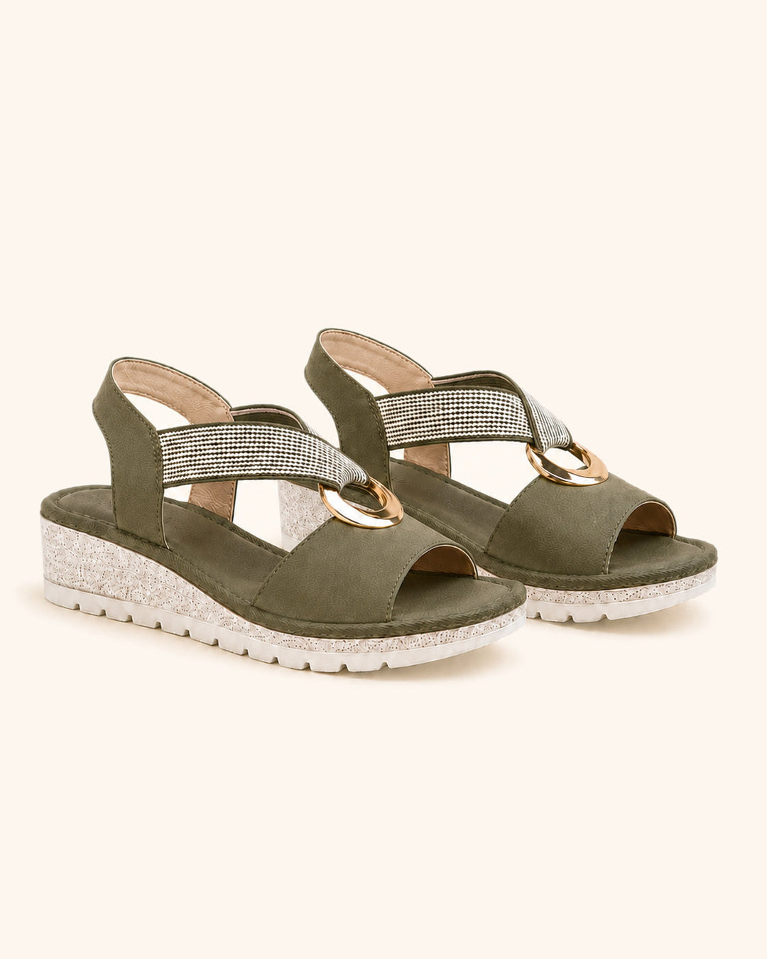 Amelia | Comfortable Golden Arch Sandals