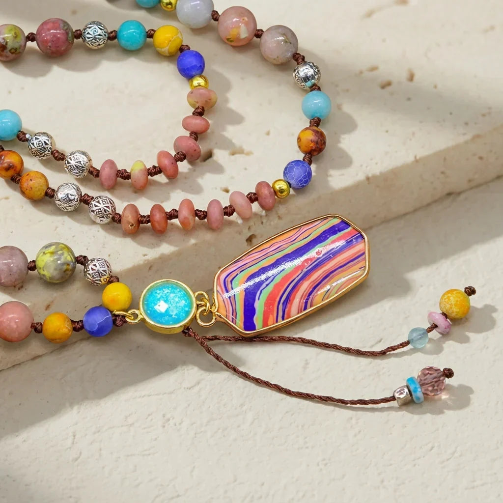 Sage | Colourful Transformation Necklace