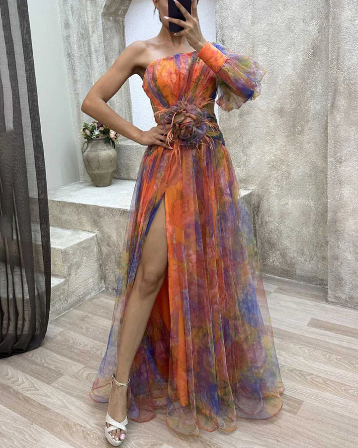 Elegant Split Maxi Dress