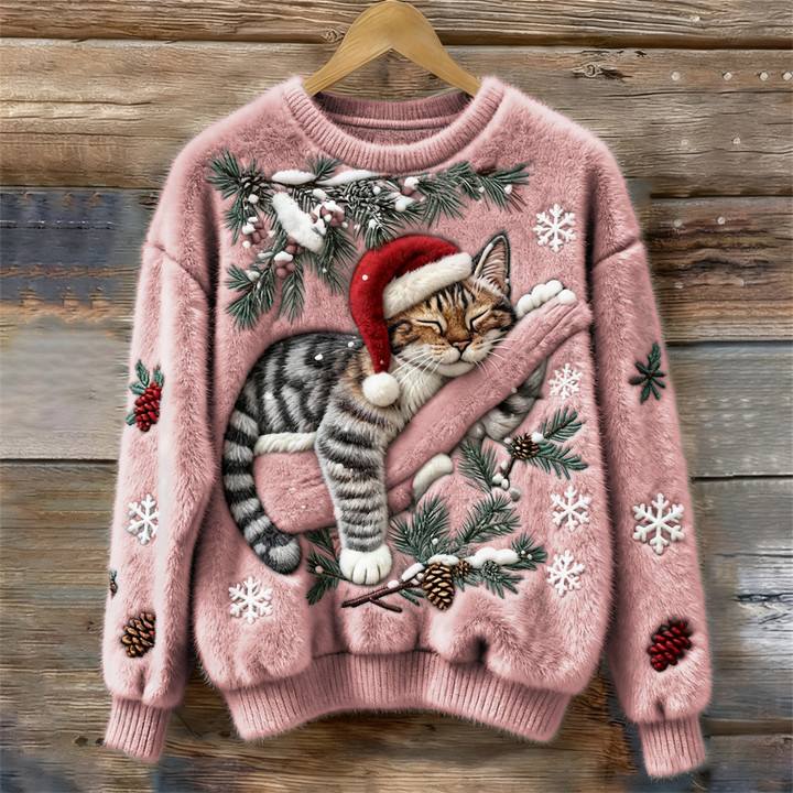 Tessa | Lazy Cat Knit Jumper