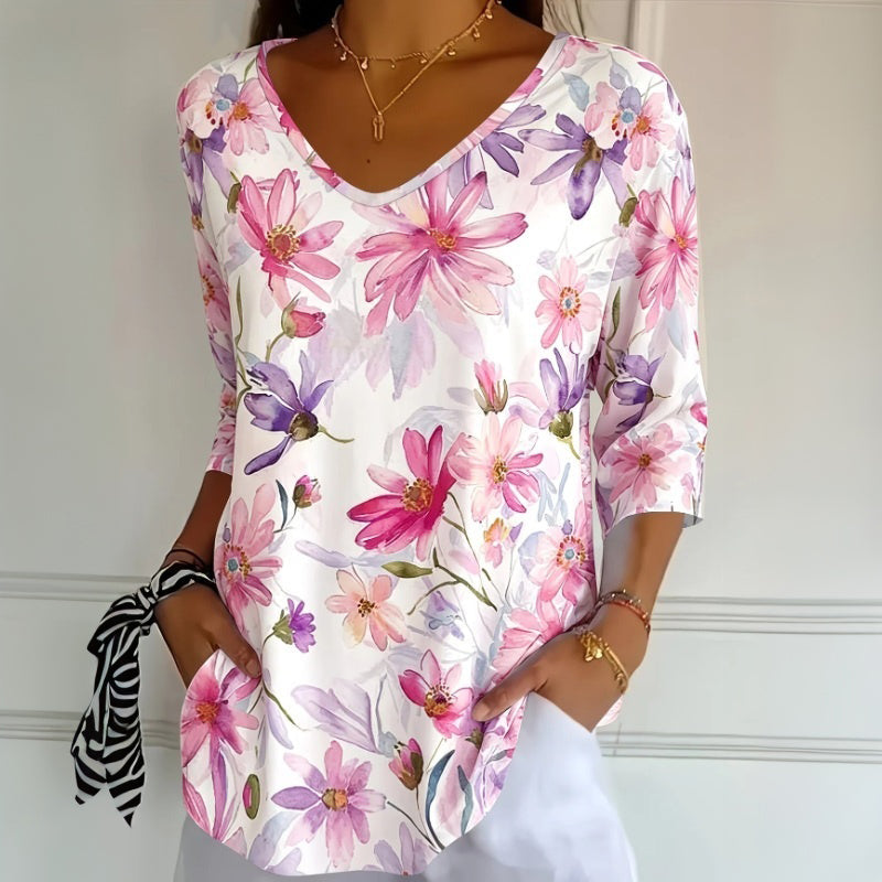 Briar | Vintage Floral Print Blouse