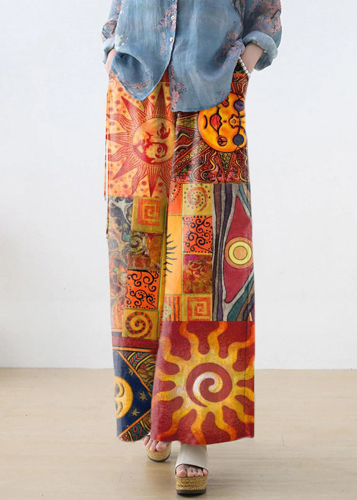 Nude High Waist Linen Carrot Pants