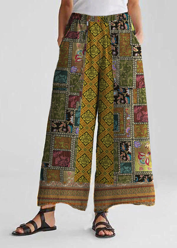 Casual Cotton Linen Wide-Leg Pants