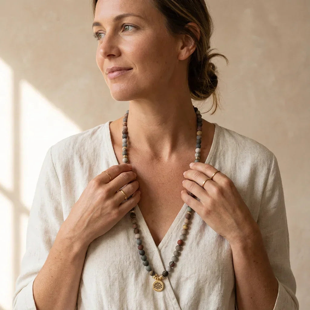 Iris | Stress Relieving Jasper Mala