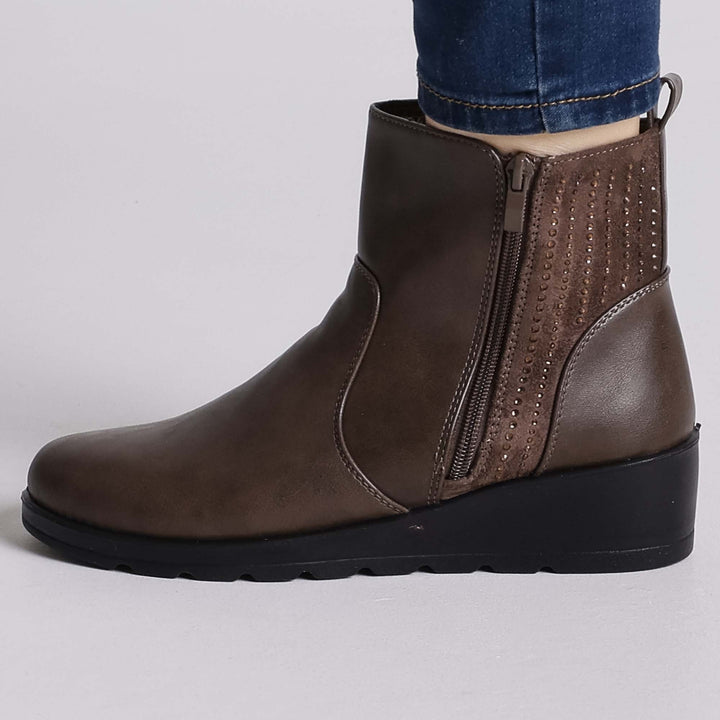 Paola | Wedge Ankle Boots