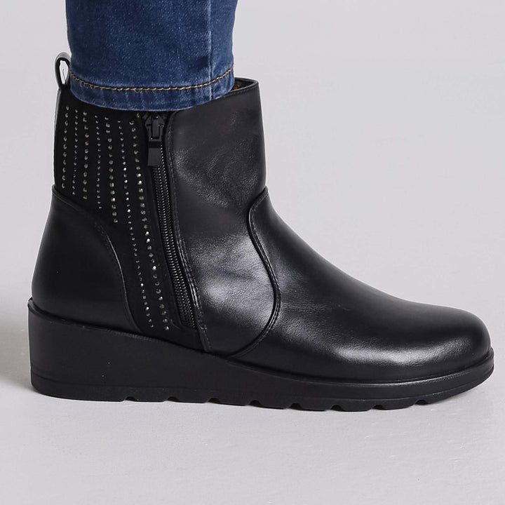 Paola | Wedge Ankle Boots