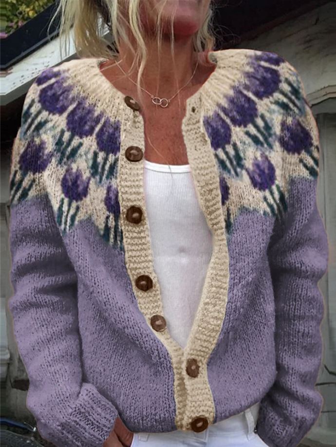 Keira | Floral Knit Jumper