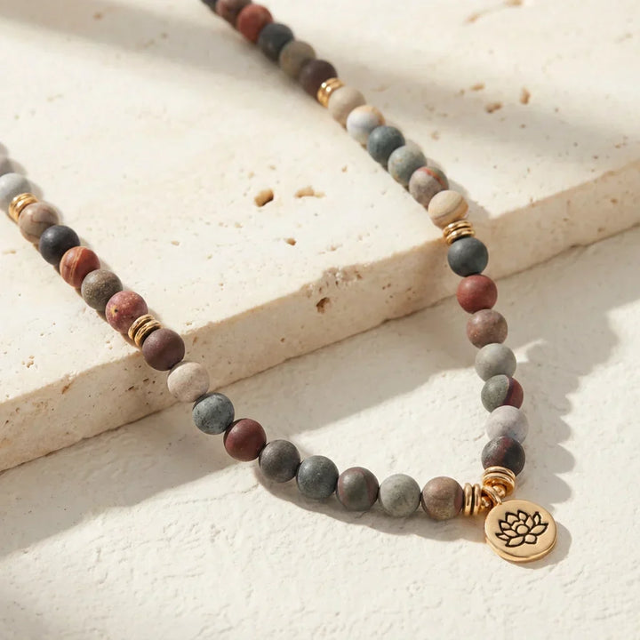 Iris | Stress Relieving Jasper Mala