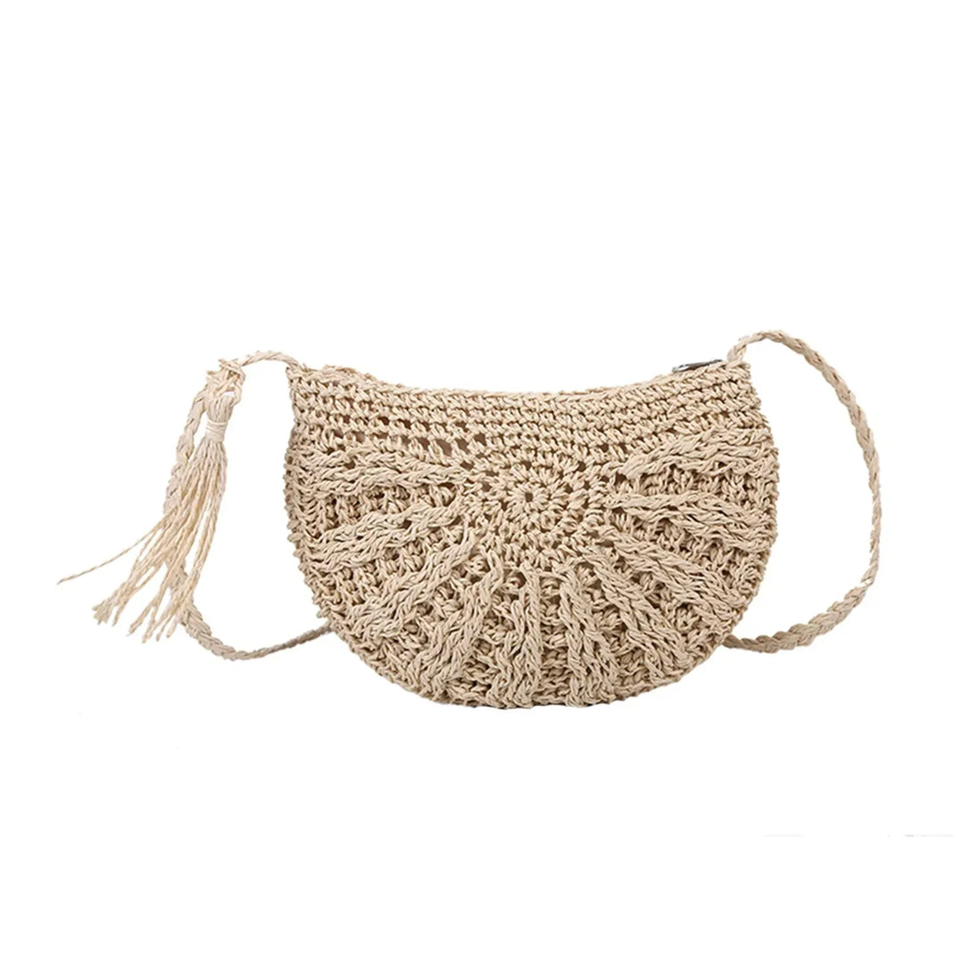 Elle | Shoulder Bag with Straw Look