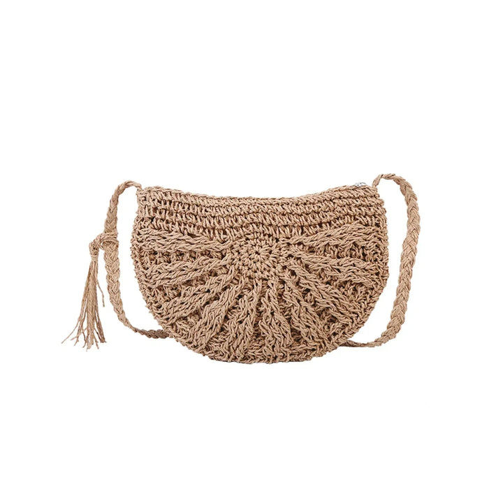 Elle | Shoulder Bag with Straw Look