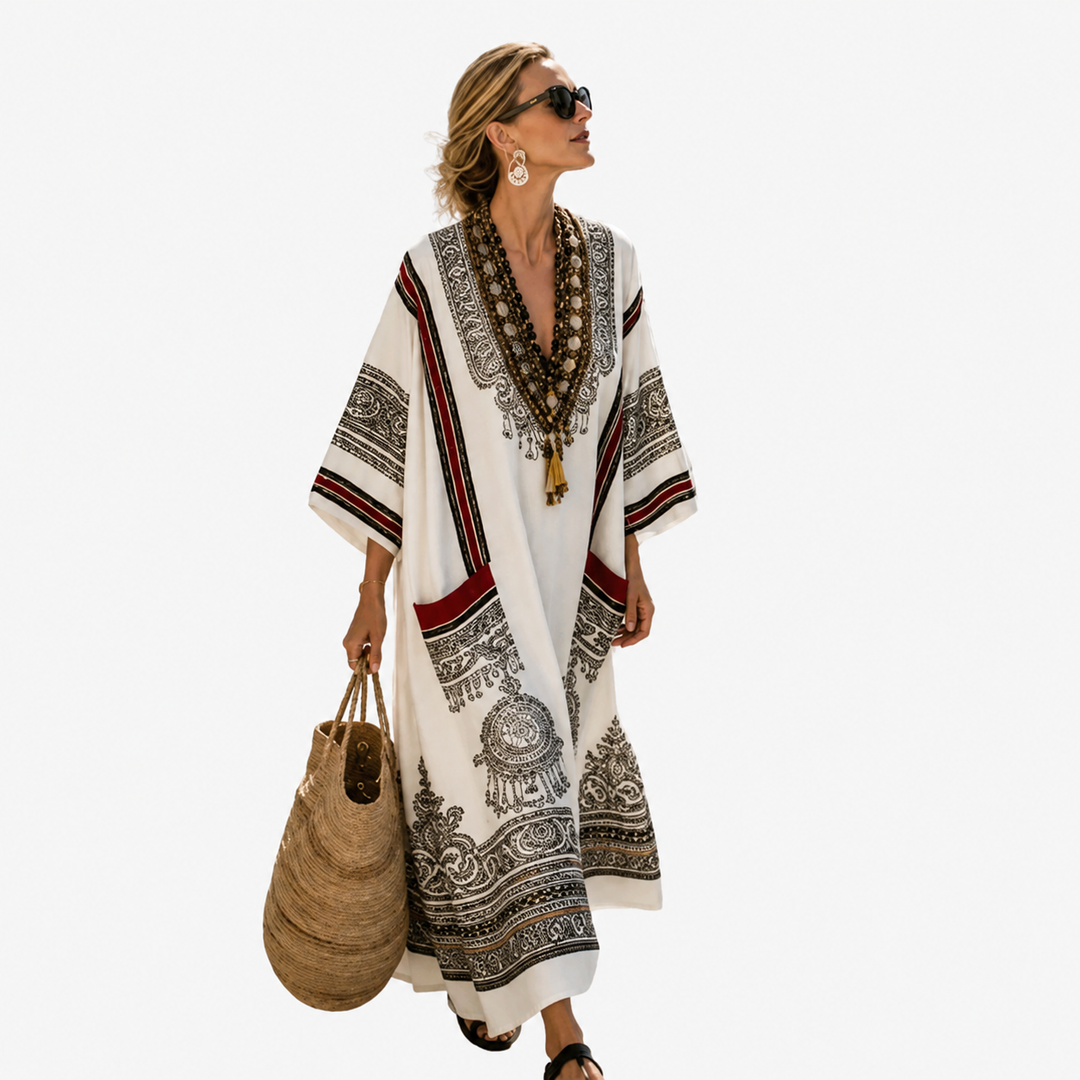 Uma | Sunset Print Kaftan