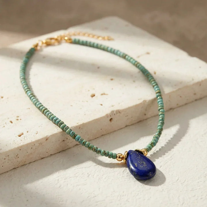 Bella | Lapis Lazuli Drop Necklace