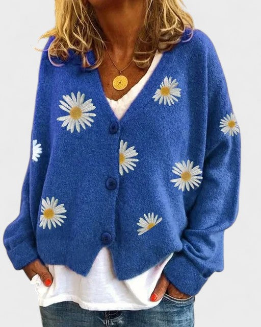 Embroidered Knit Sweater