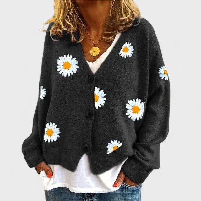 Embroidered Knit Sweater