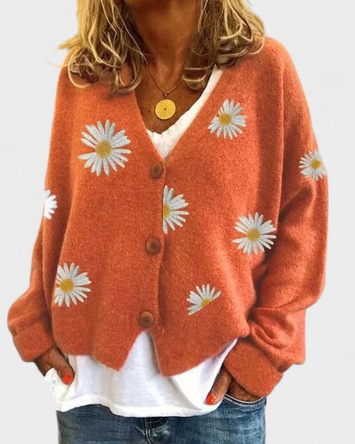 Embroidered Knit Sweater
