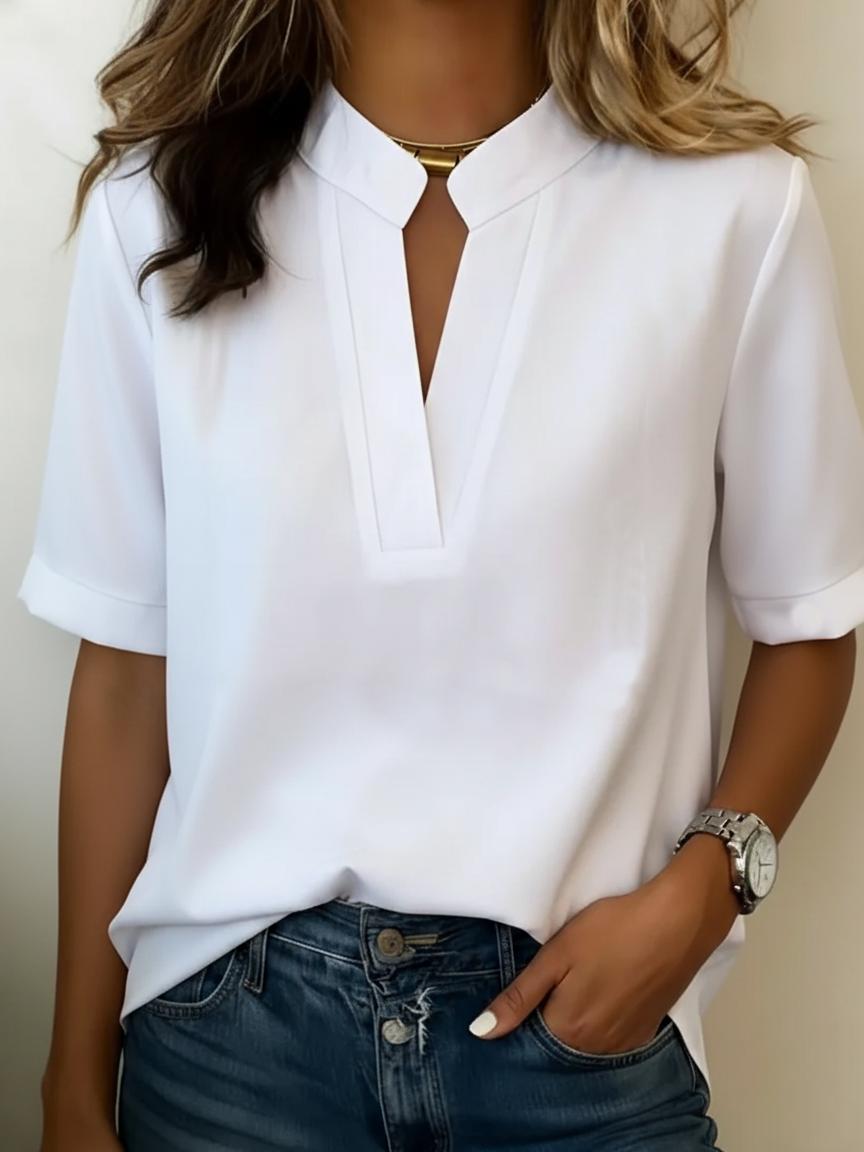 Maria | Elegant Blouse with Refined Collar