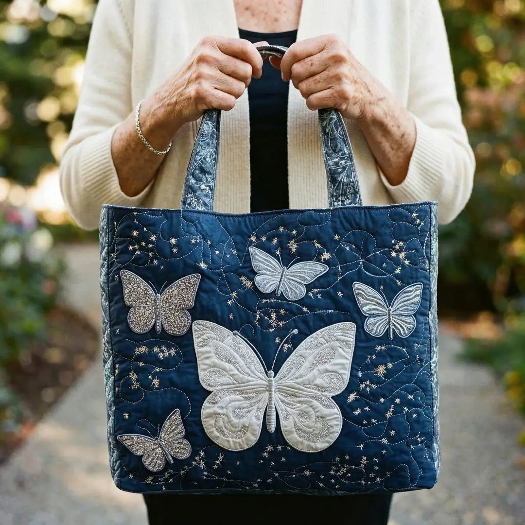 Artisanal Bag - Silver Butterfly