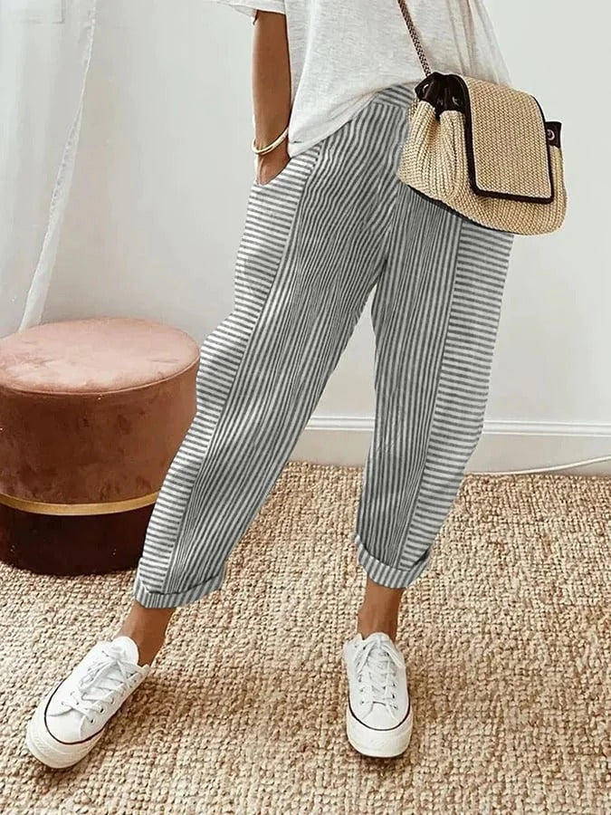 Helena Striped Comfort Pants