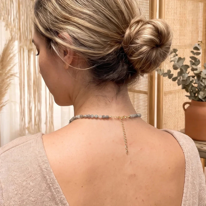 Coral | Labradorite Intuition Necklace