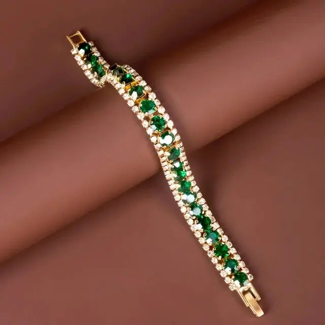 Ivy | Green Gold Bracelet
