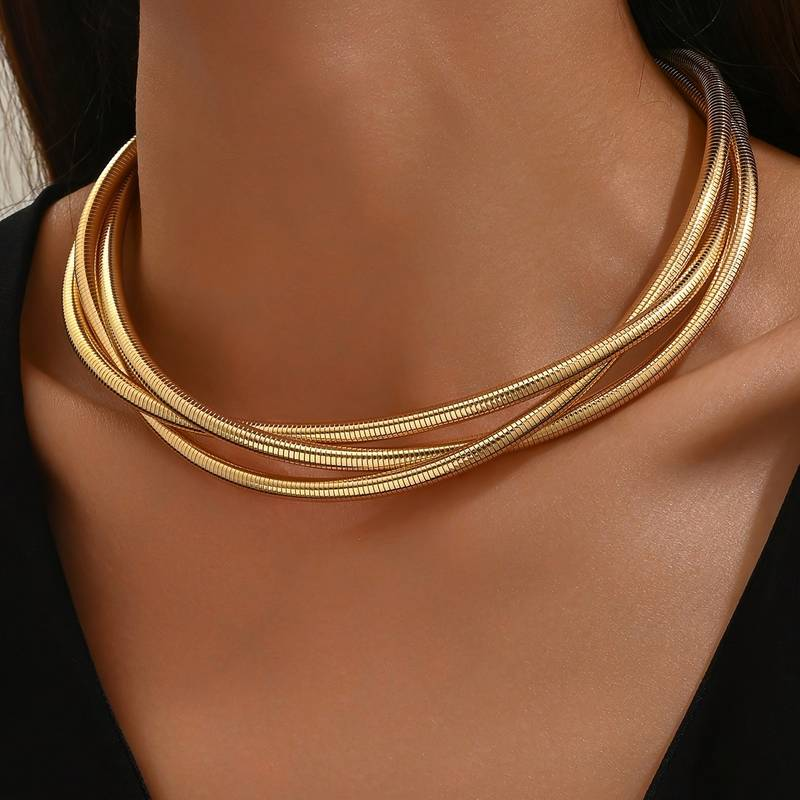 Giselle | Vintage Layered Gold Necklace
